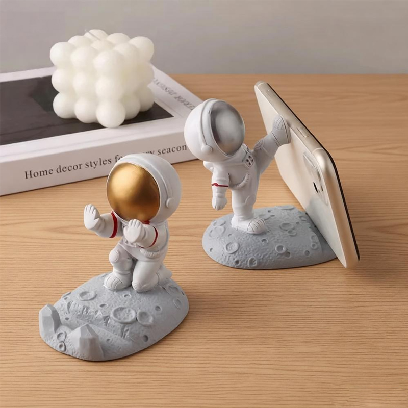Phone Stands - 1Pc Astronaut Spaceman Sculpture Mobile Phone