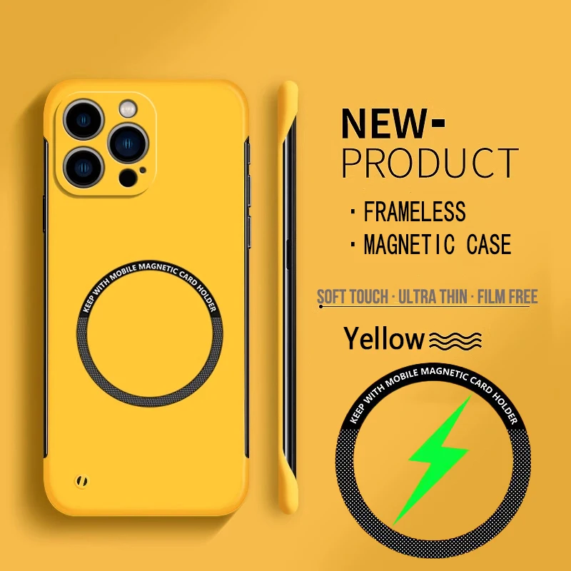 For Magsafe Magnetic Frameless - Ultra Thin Frameless Phone Cover ulasan dan harga
