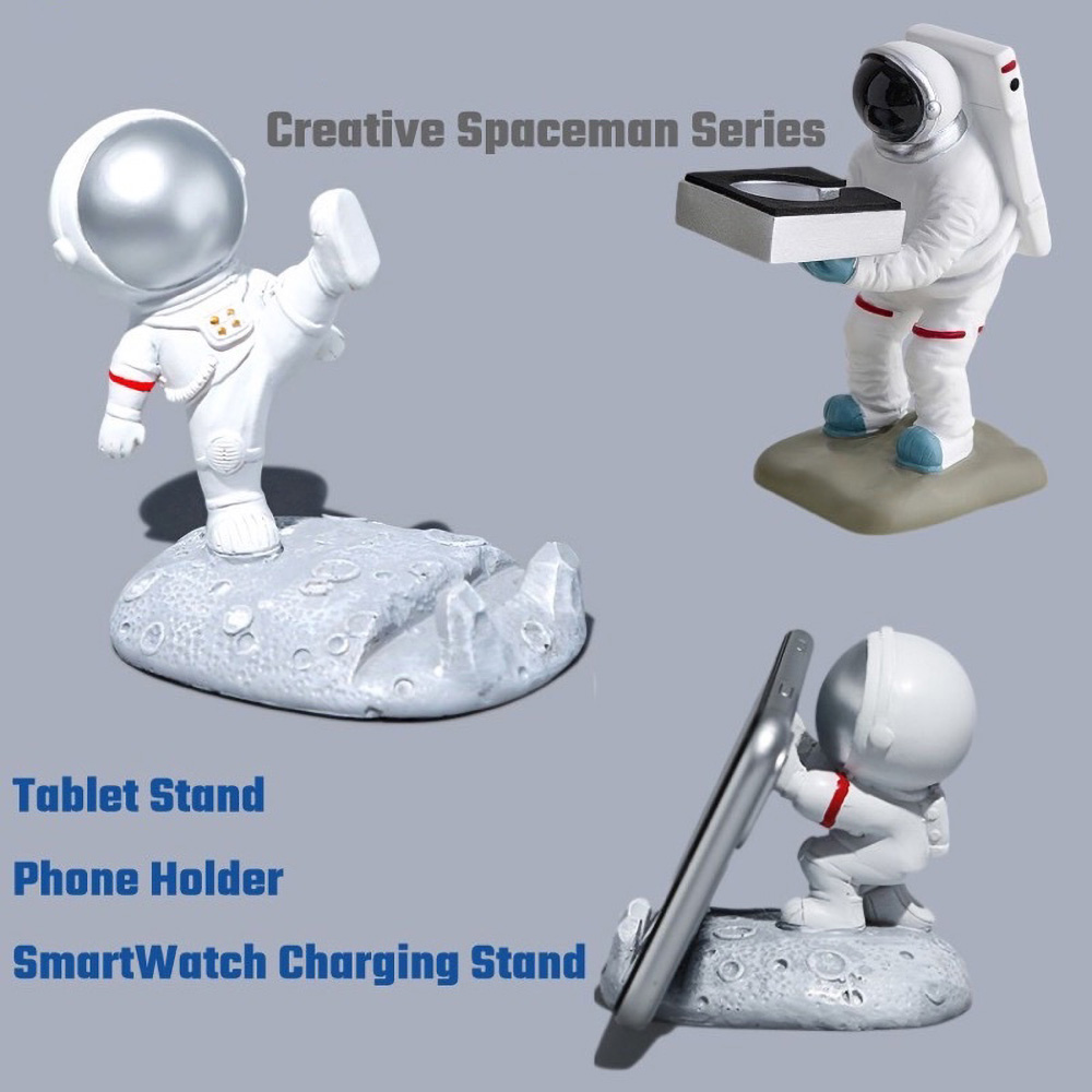 1Pc Astronaut Spaceman Sculptu - Phone Stands ulasan dan harga