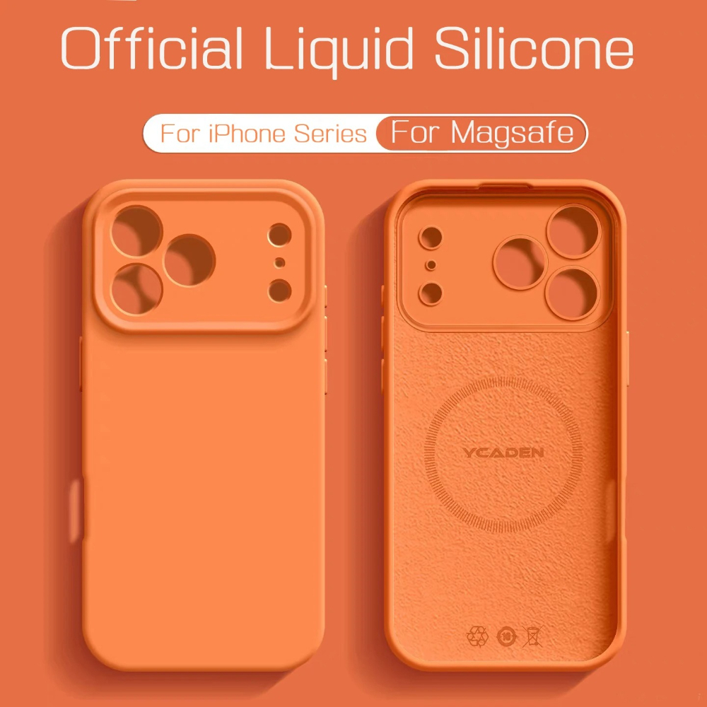 Fashion Macaron Color Skin Fee - Liquid Silicone Magnetic Phone Case ulasan dan harga