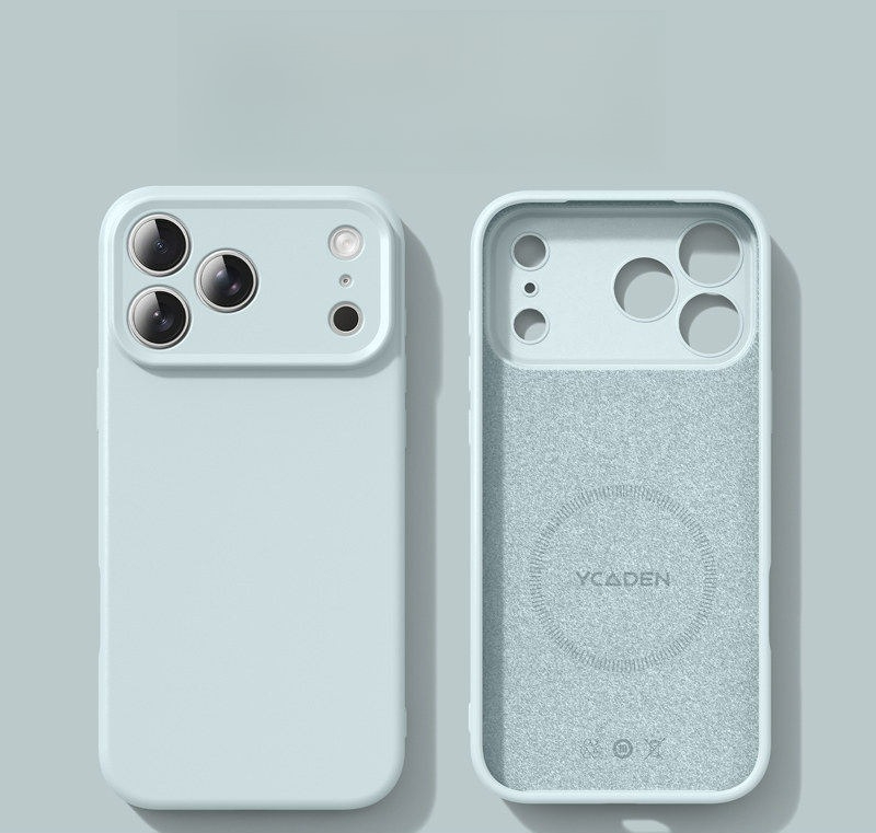 Fashion Macaron Color Skin Fee - Liquid Silicone Magnetic Phone Case ulasan dan harga