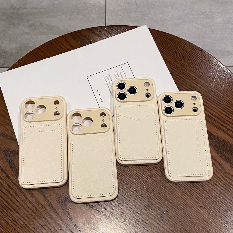 PU Leather Wallet Phone Case w - Leather Wallet Card Holder Phone Cover ulasan dan harga