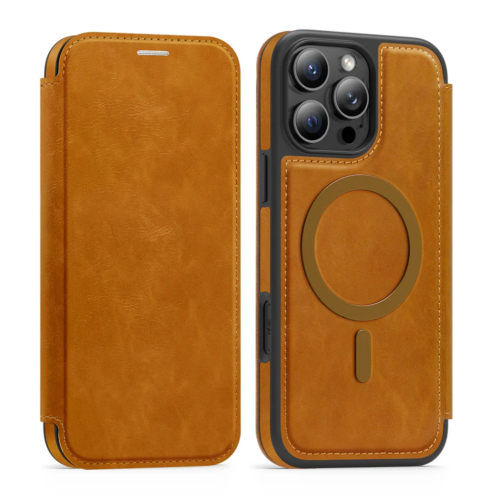 Magnetic Flip Leather Phone Ca - Leather Wallet Card Holder Phone Cover ulasan dan harga